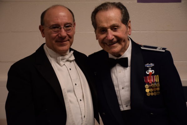 City of Fairfax Band Music Director Robert Pouliot (left) and the May 13 concert's guest conductor, Col Arnald Gabriel (ret.).