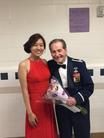 Soloist Olivia Johann with Col. Gabriel