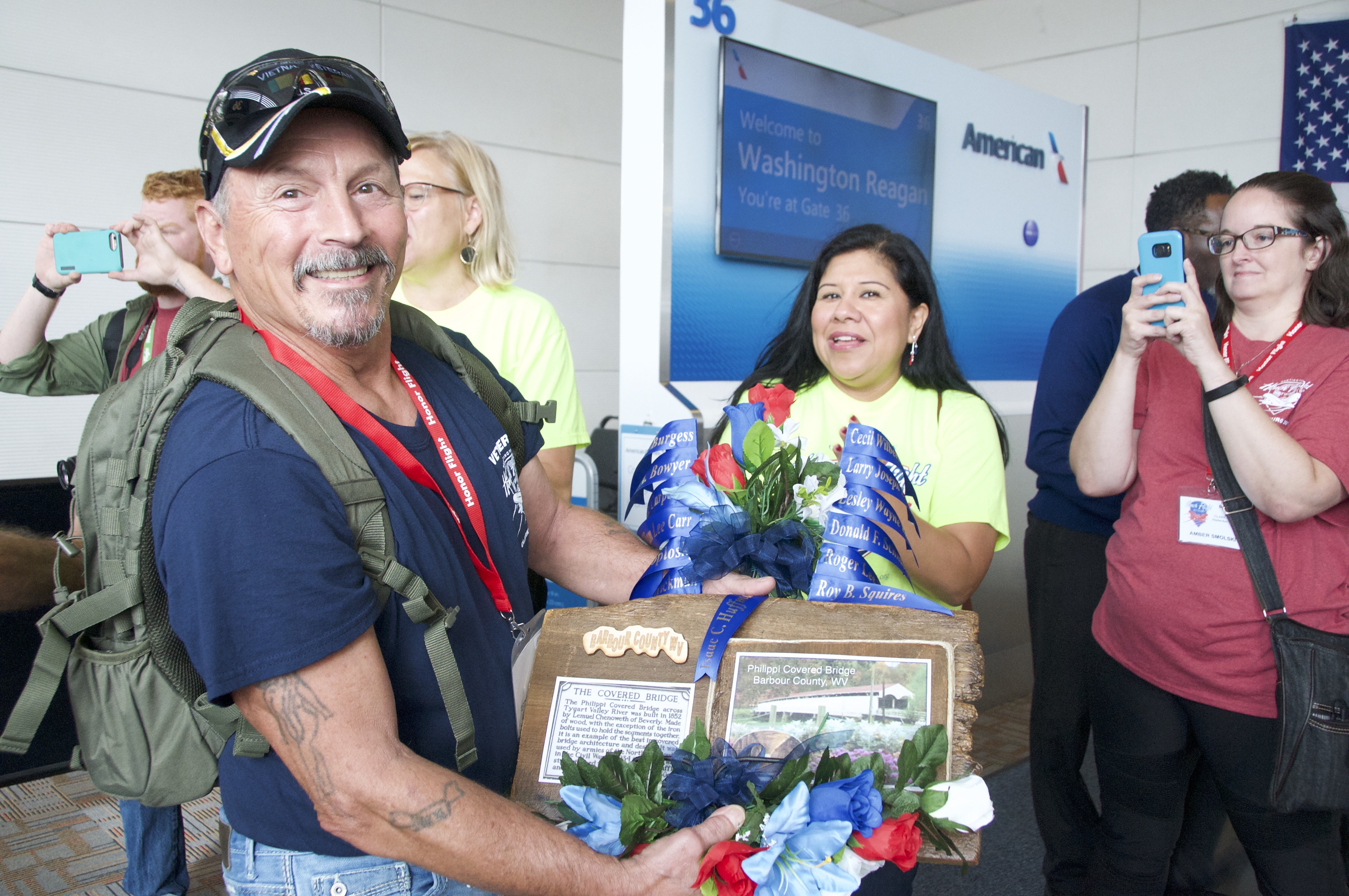 Vietnam Vet at Honor Flight DCA