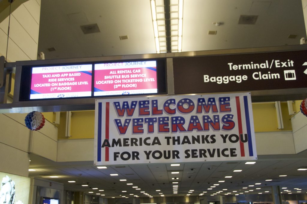 Welcome Veterans at Honor Flight DCA